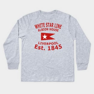 White Star Line Est. 1845 Kids Long Sleeve T-Shirt